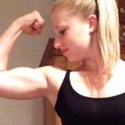 Teen muscle girl Fitness girl Clara